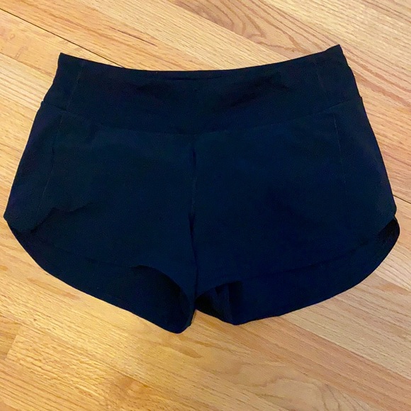 Black lululemon speed up shorts 4” - Picture 1 of 4